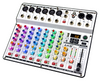  Luminous mixing console, various effect lighting effects，Luminous audio mixer DF-4/8