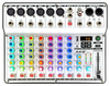  Luminous mixing console, various effect lighting effects，Luminous audio mixer DF-4/8