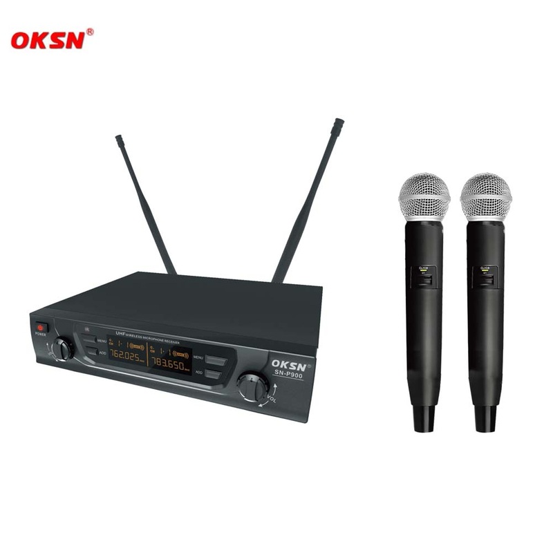 UHF DUAL Fixed-Frequency Wireless Microphone System SN-P900