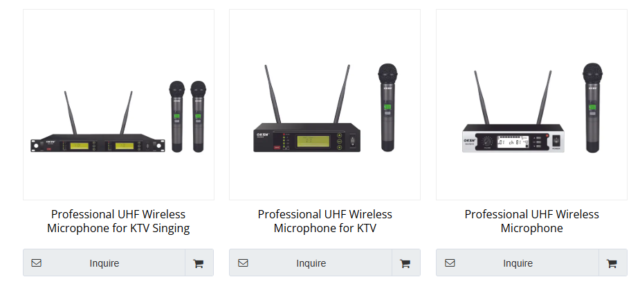 UHF wireless microphone