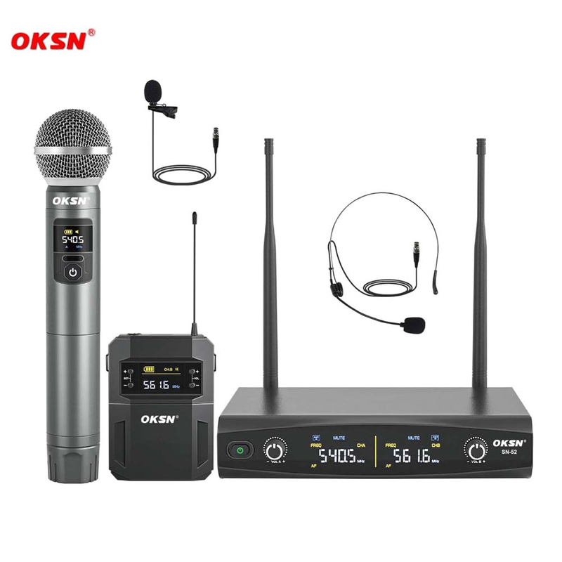 PROFESSIONAL MICROPHONE Frequency-Hopping Wireless Microphone System SN-52 wireless lavalier microphone