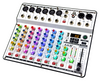  Luminous mixing console, various effect lighting effects，Luminous audio mixer DF-4/8