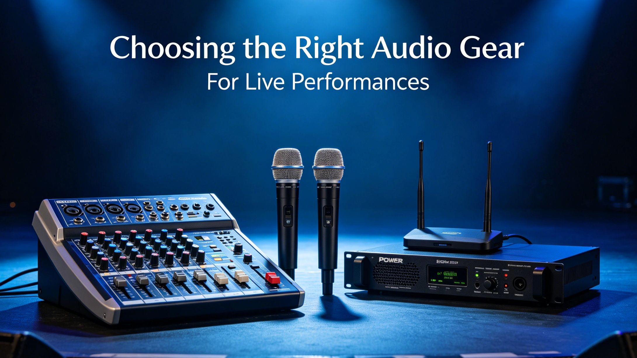 How to choose a professional audio mixer and wireless mics
