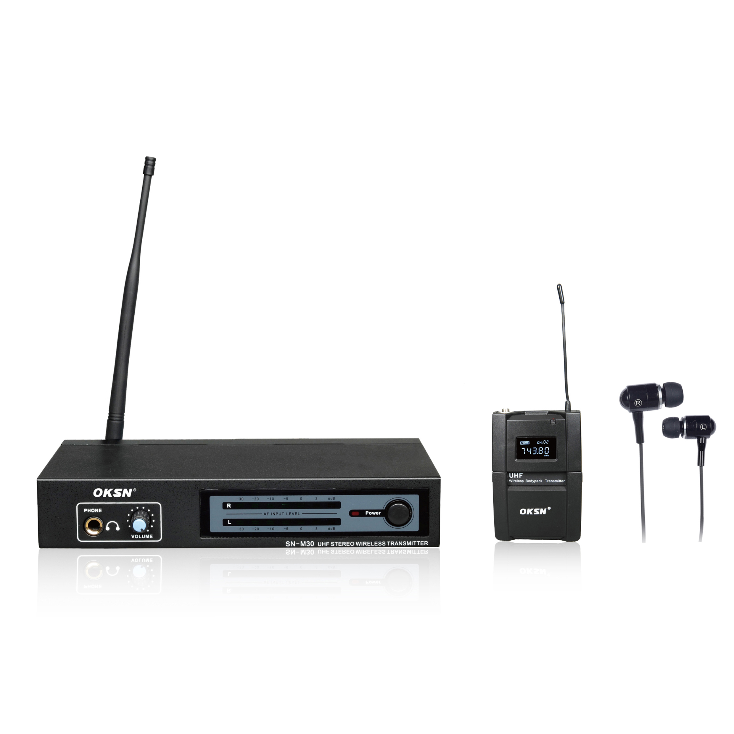 SN-M30 in Ear UHF PLL Stereo Monitor Systerms