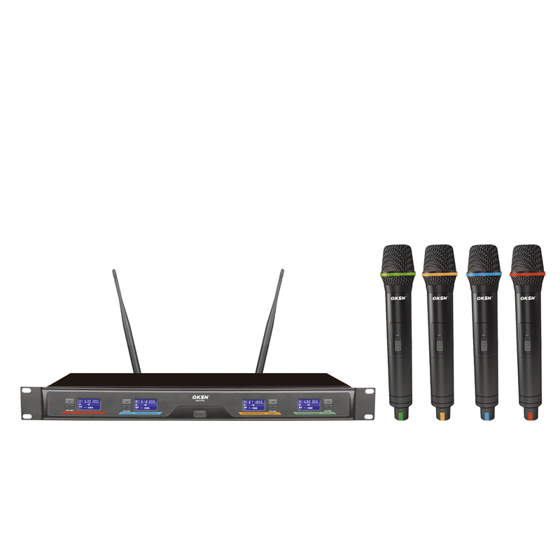Competitive Price 4 Channels Wireless Karaoke Microphone